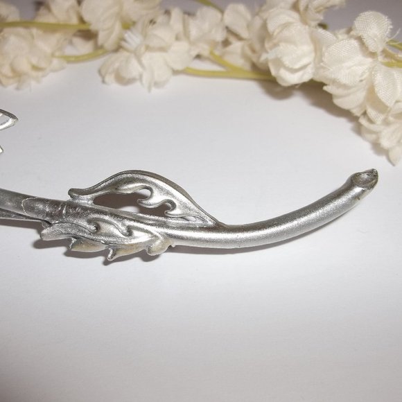 VINTAGE Brooch, Vintage Flower Brooch, Silver Flower Brooch, Brooch, Brooch 7744 - Picture 4 of 10